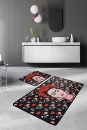 Mijölnir Frida - Black Juego de alfombras de baño